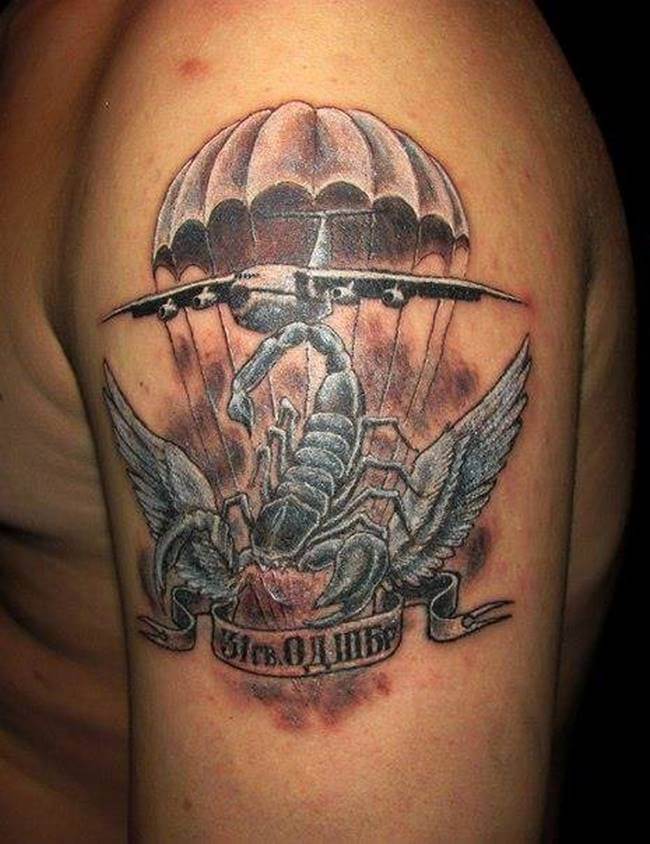 Значение тату армейский скорпион