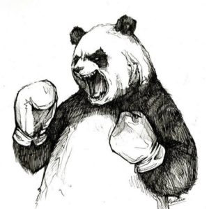 эскиз тату панда