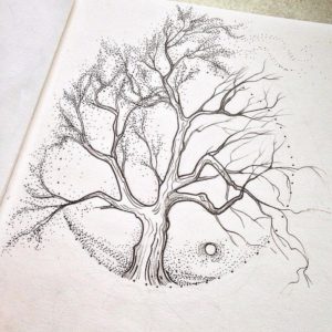 Эскизы тату дерева