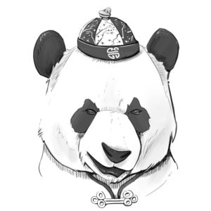 эскиз тату панда