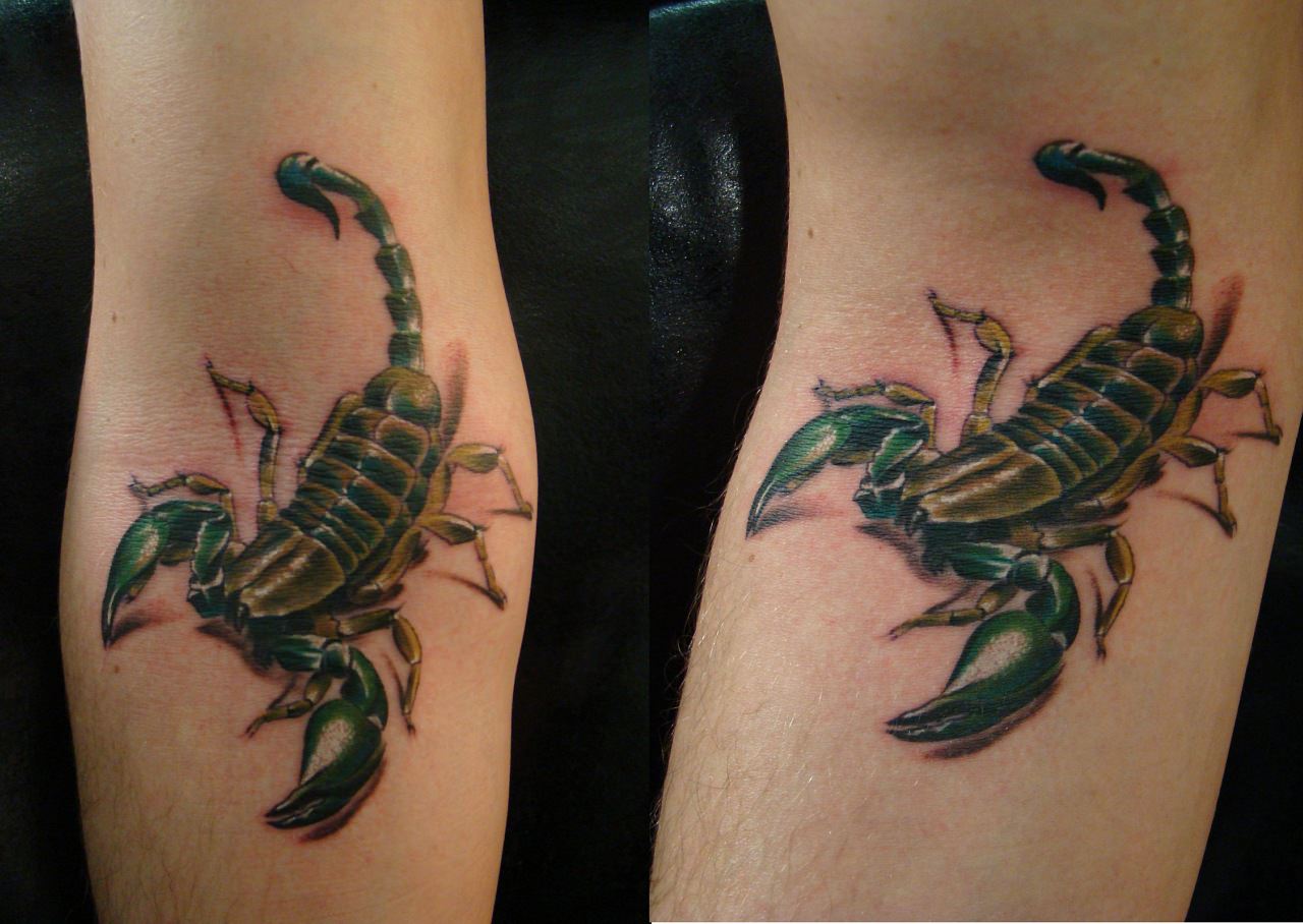 Значение татуировки скорпион
