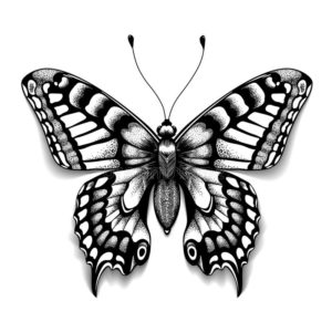 эскизы тату бабочки