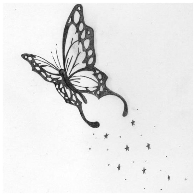 Эскизы тату с бабочками для вашего вдохновения: необычные эскизы татуировки ...