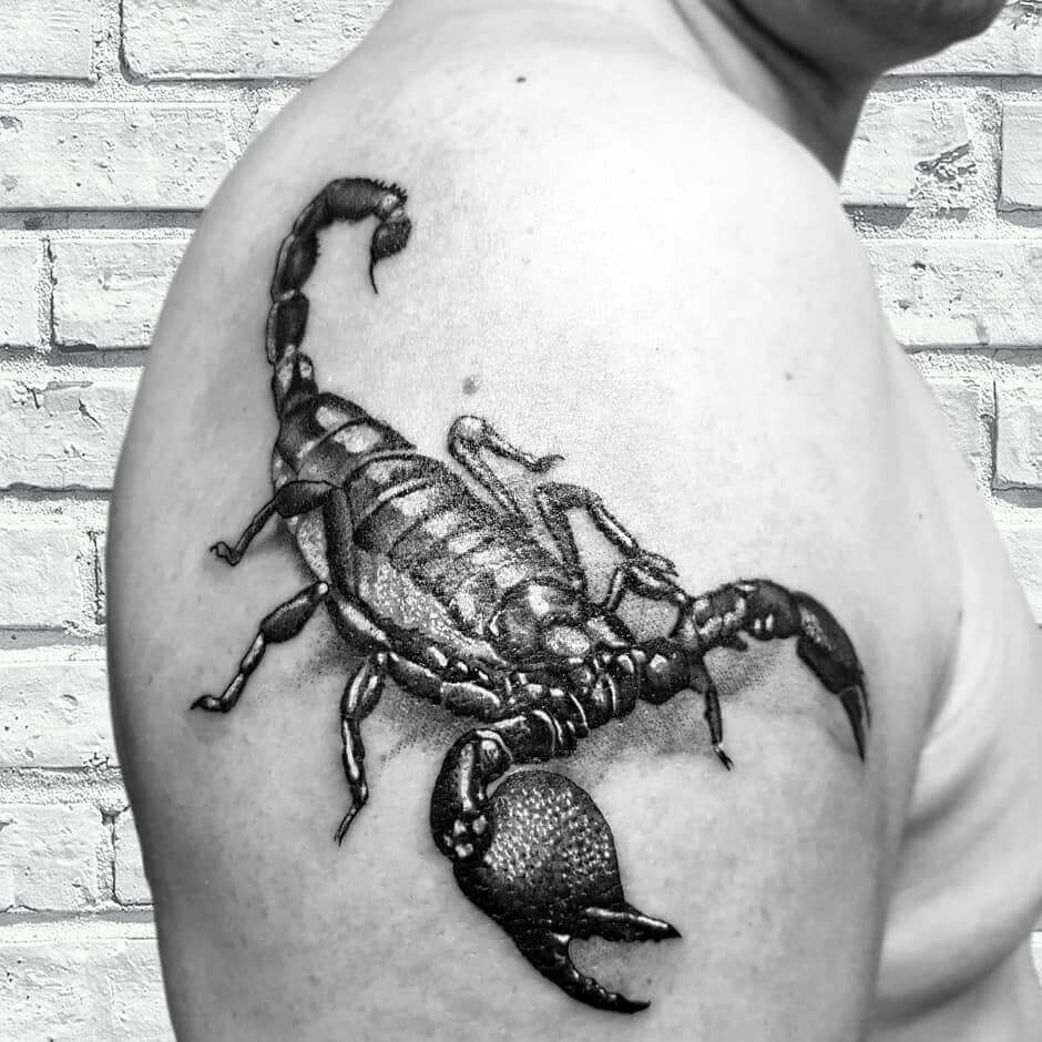 Скорпион на плече