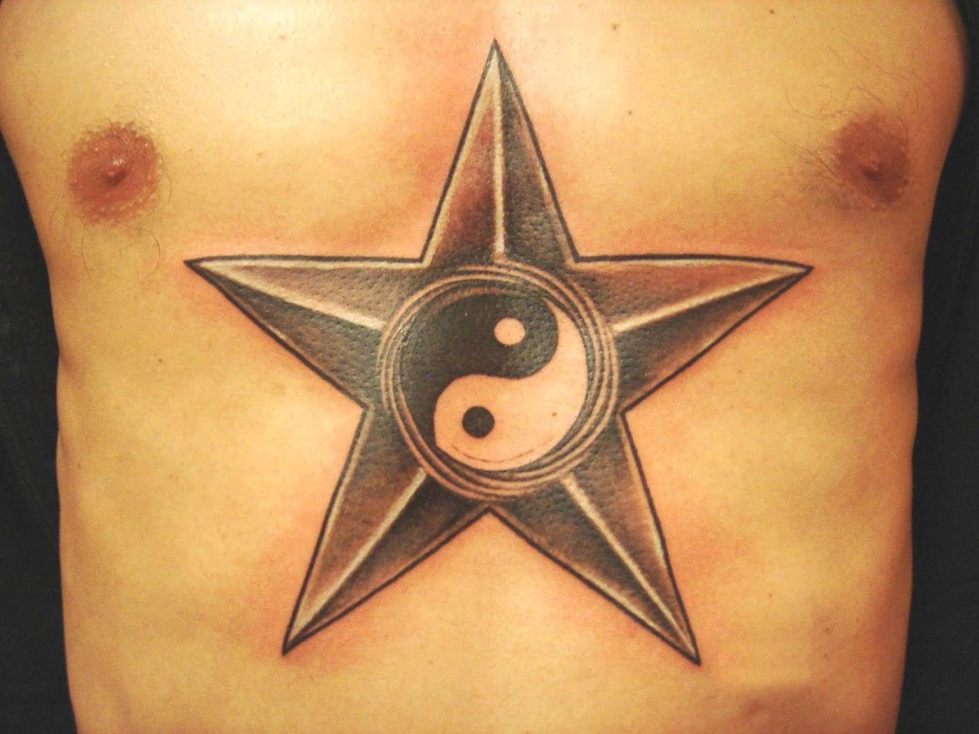 Восьмиконечная звезда тату