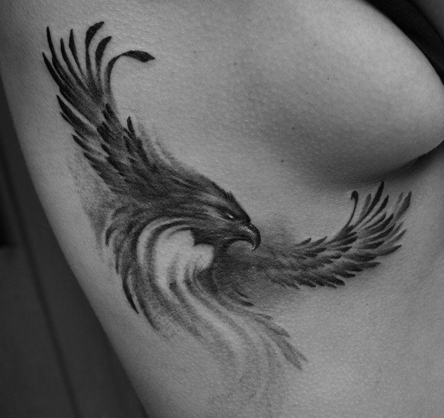 Татуировки Орел для девушек