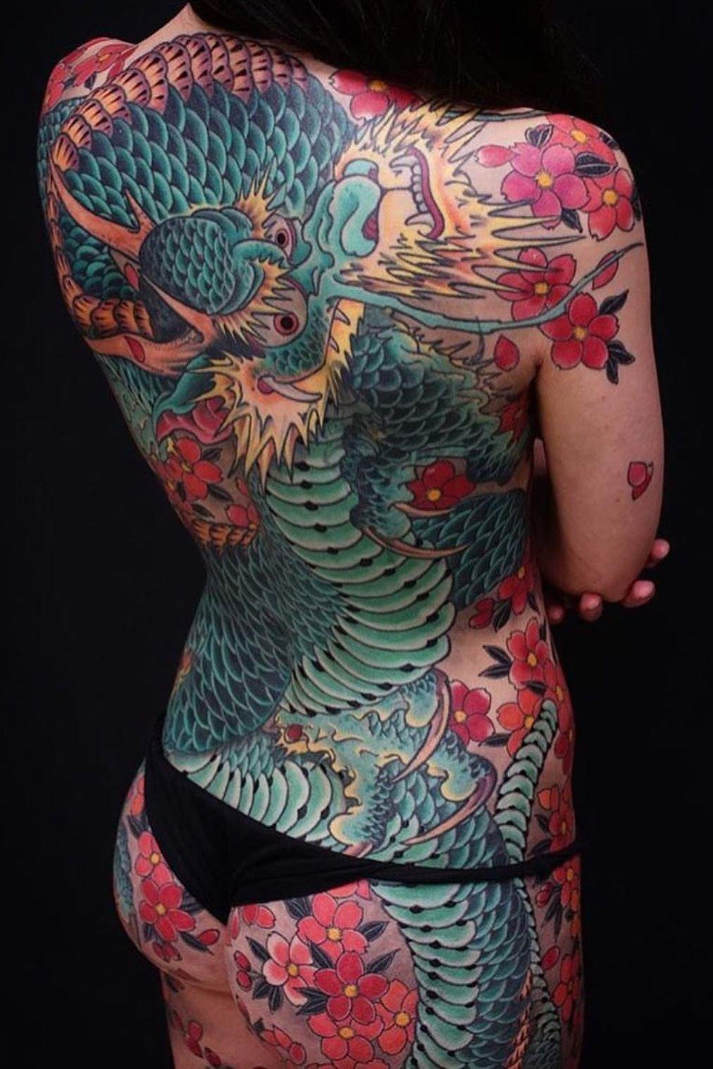 Татуировки якудза дракон