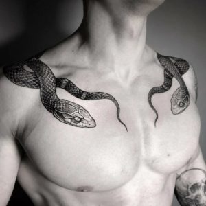 Тату змея - значение, выбор места и эскизы работ для мужчин и женщин, 100 фото