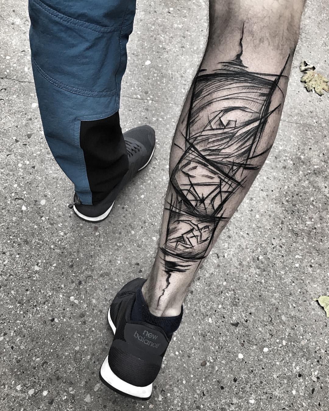 Тату эскизы на ногу мужские на икре: 50 идей и вдохновений - tattopic.ru