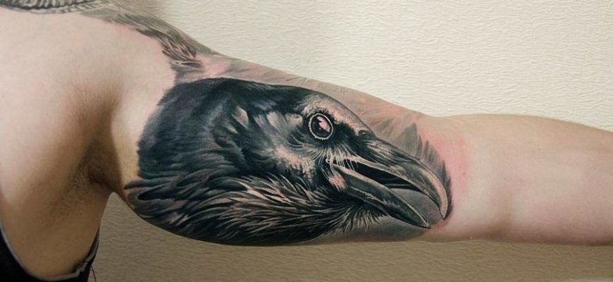 Татуировка ворона в разных народах